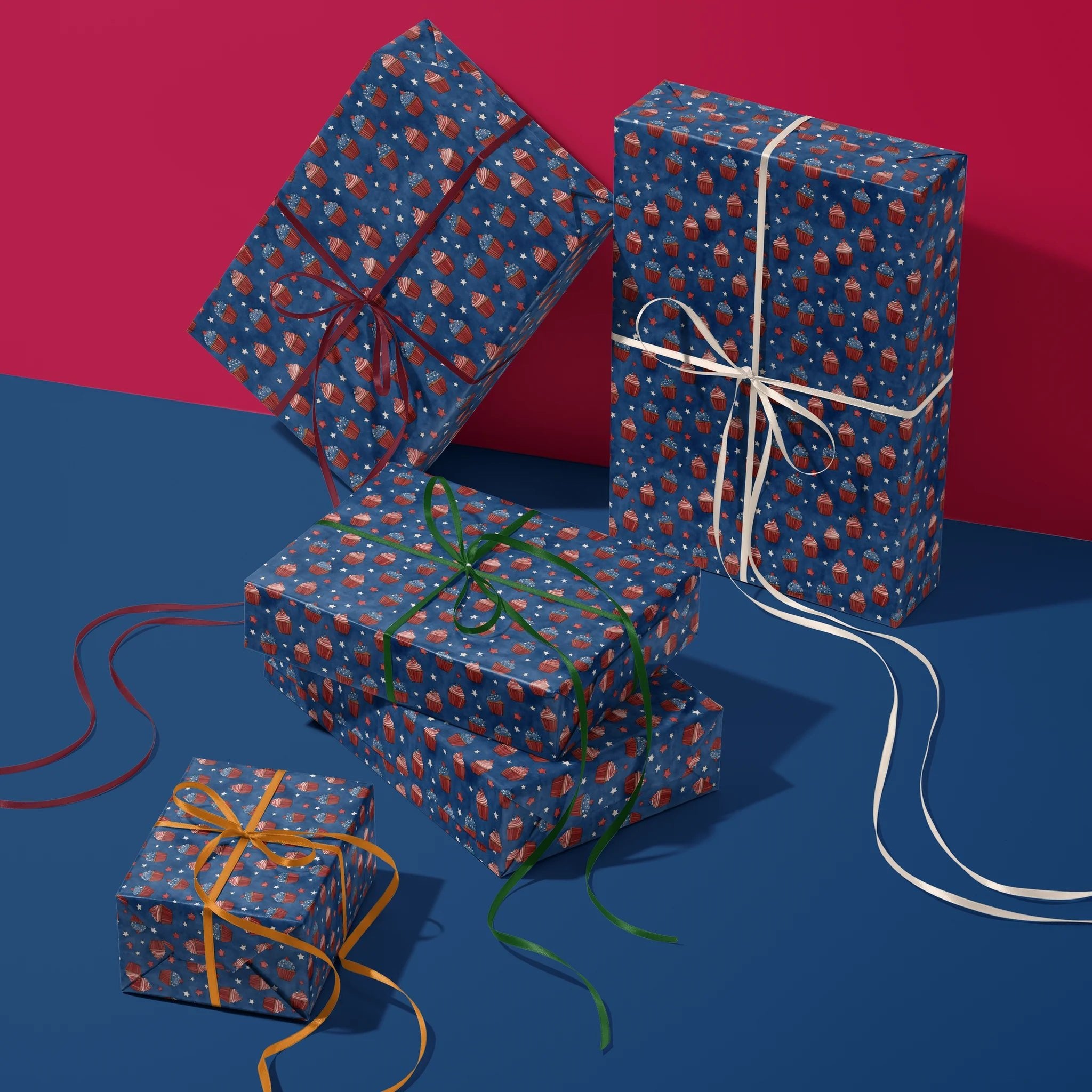 Frosted Freedom Treats Gift Wrapping Paper