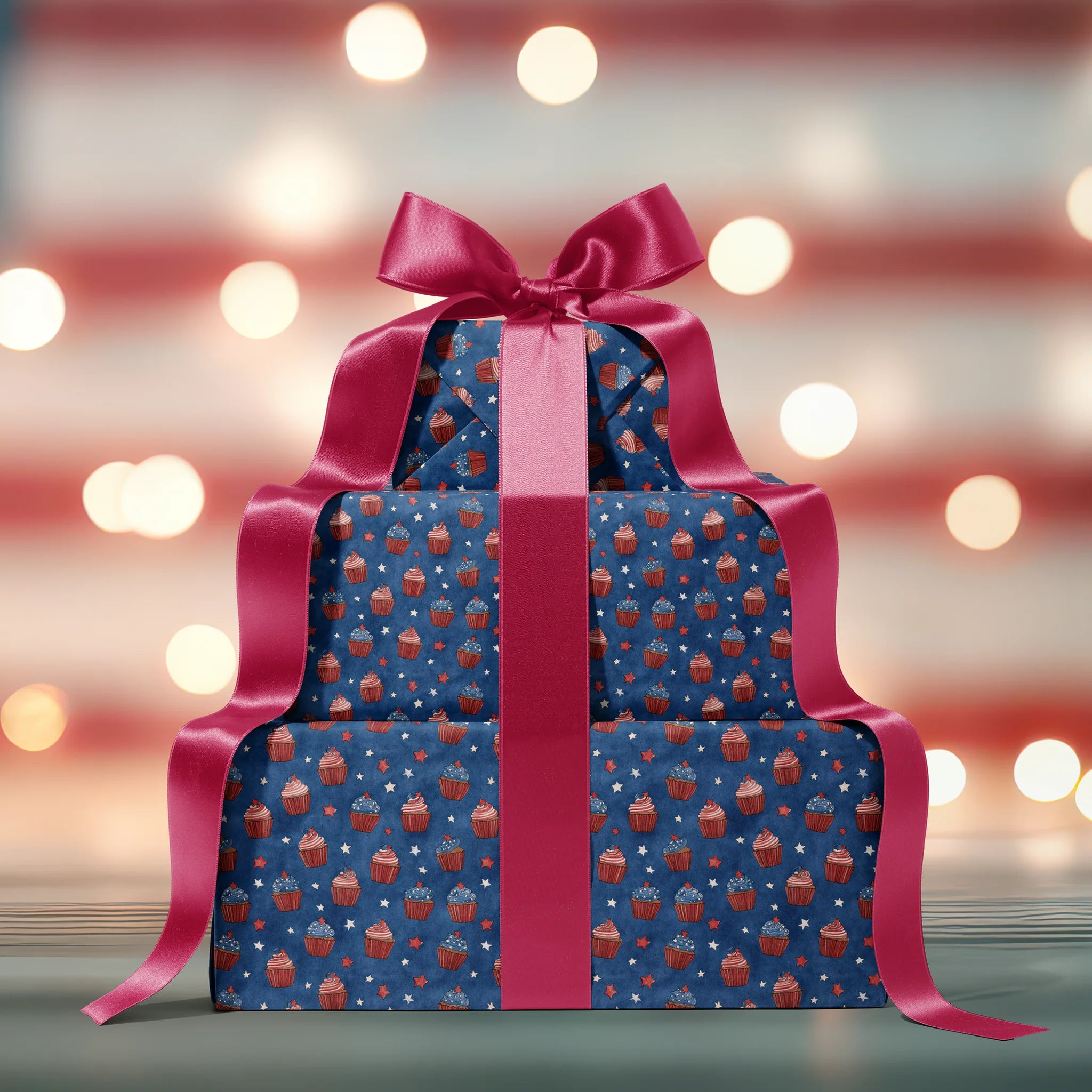 Frosted Freedom Treats Gift Wrapping Paper