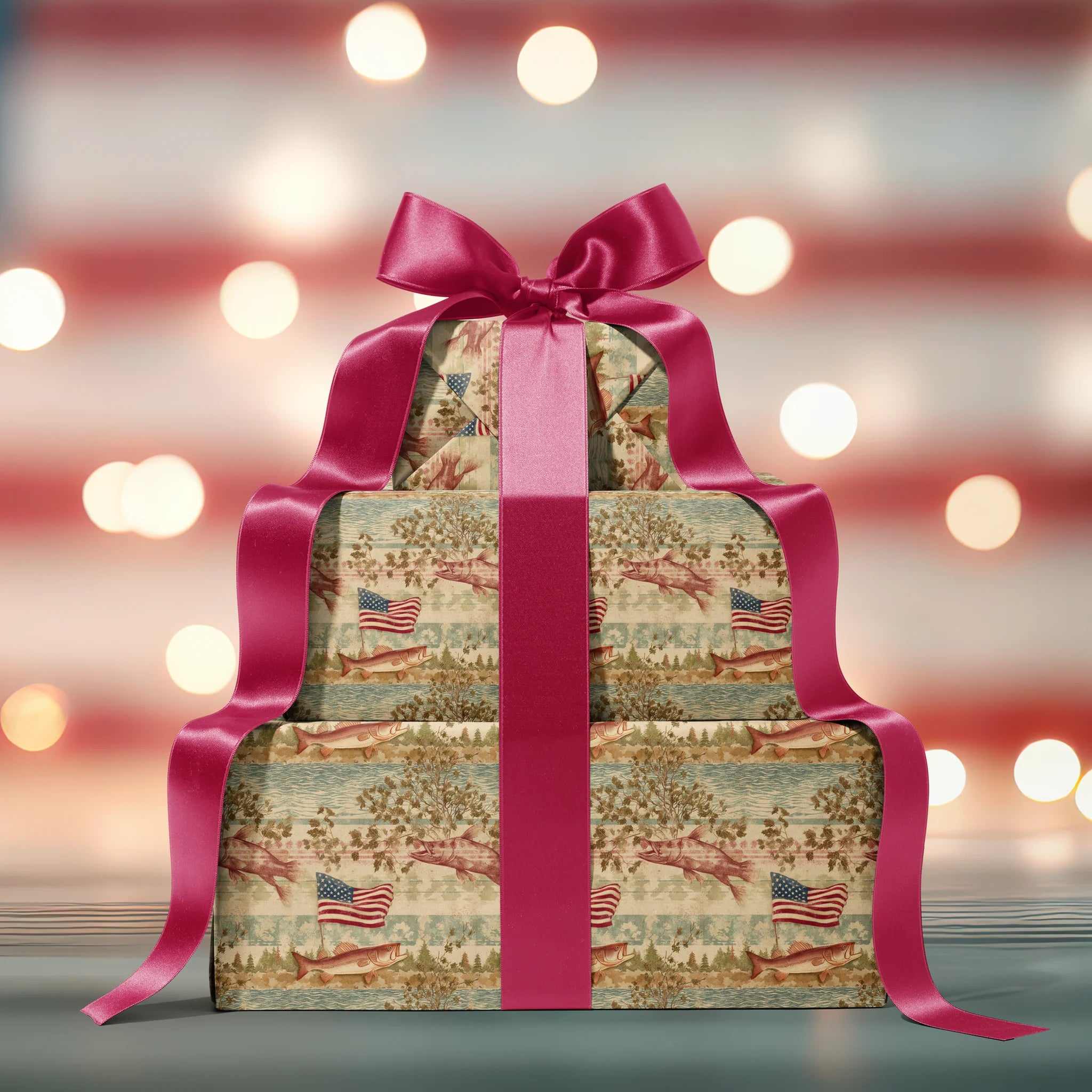 Vintage Voyage Fish Gift Wrapping Paper