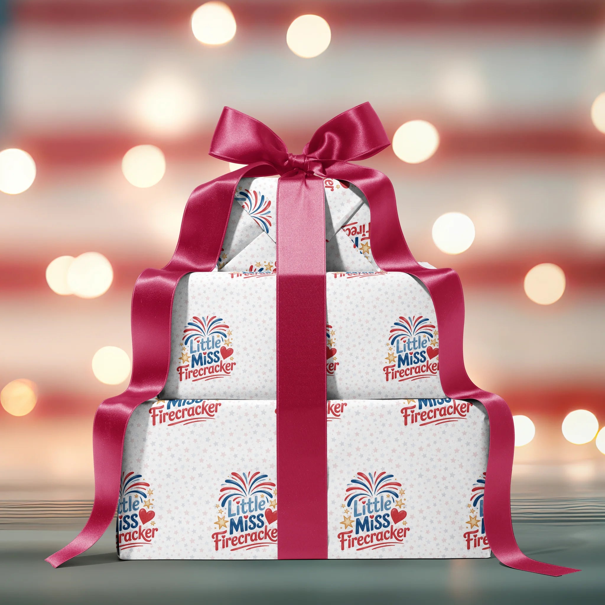 Tiny Sparkler Firecracker Gift Wrapping Paper