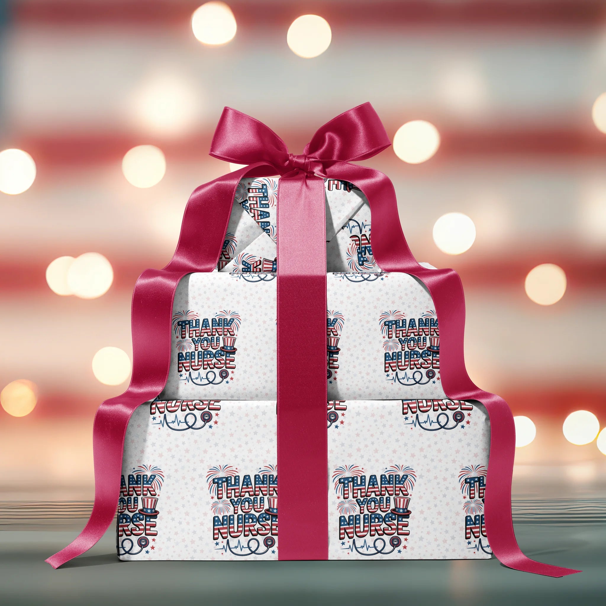 Caring Tribute Nurse Gift Wrapping Paper