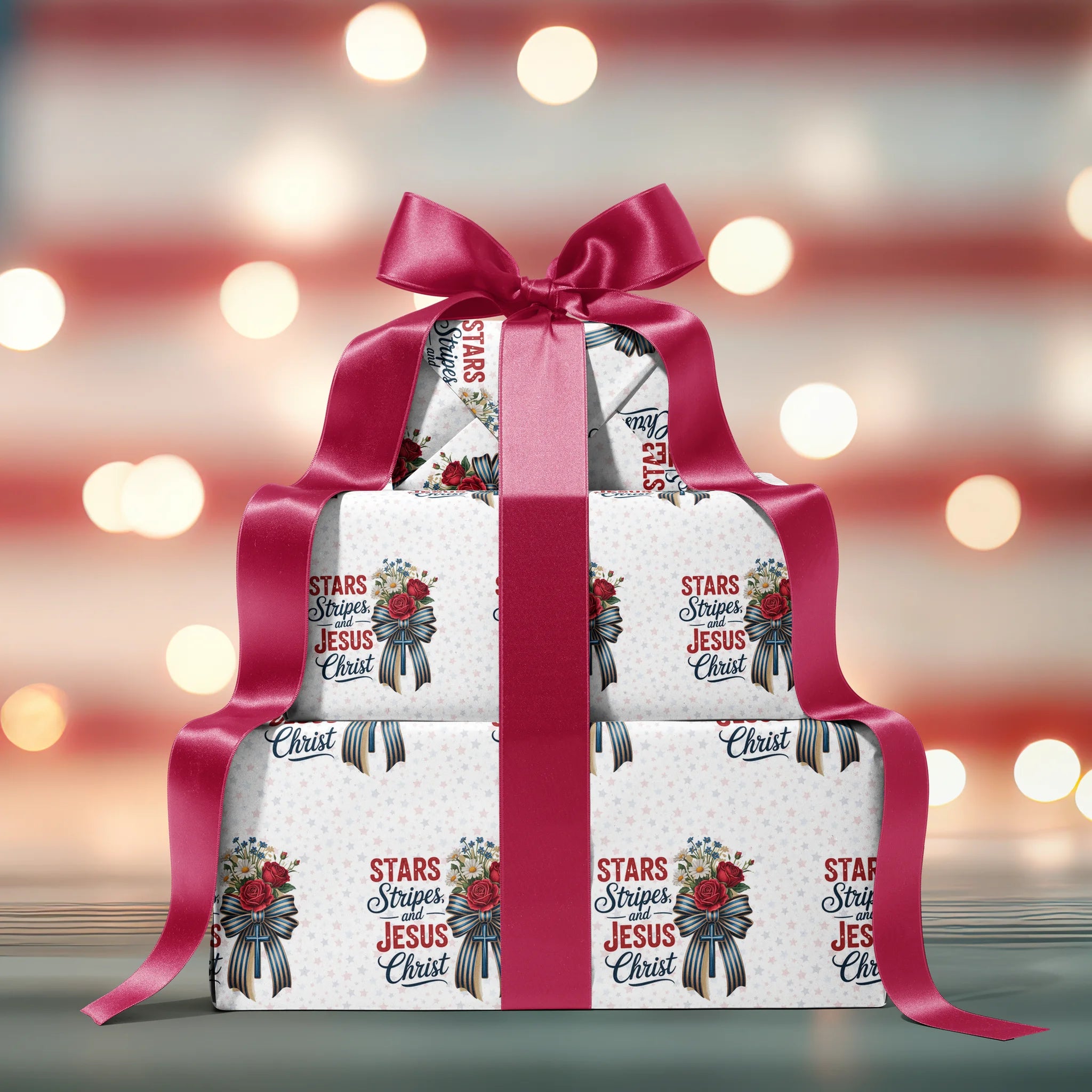 Sacred Salute Faith Gift Wrapping Paper