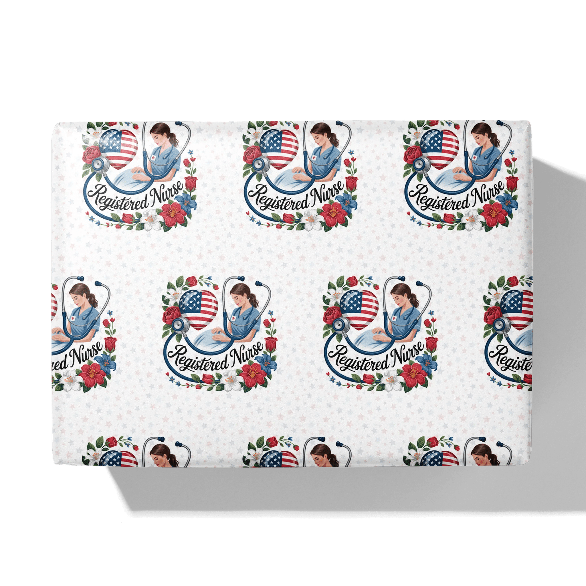 Nurse's Honor Heart Gift Wrapping Paper