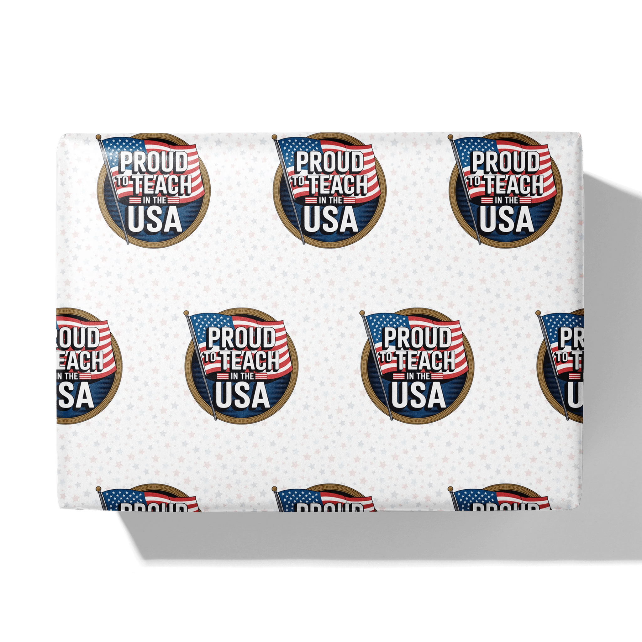 Teaching Tribute Badge Gift Wrapping Paper