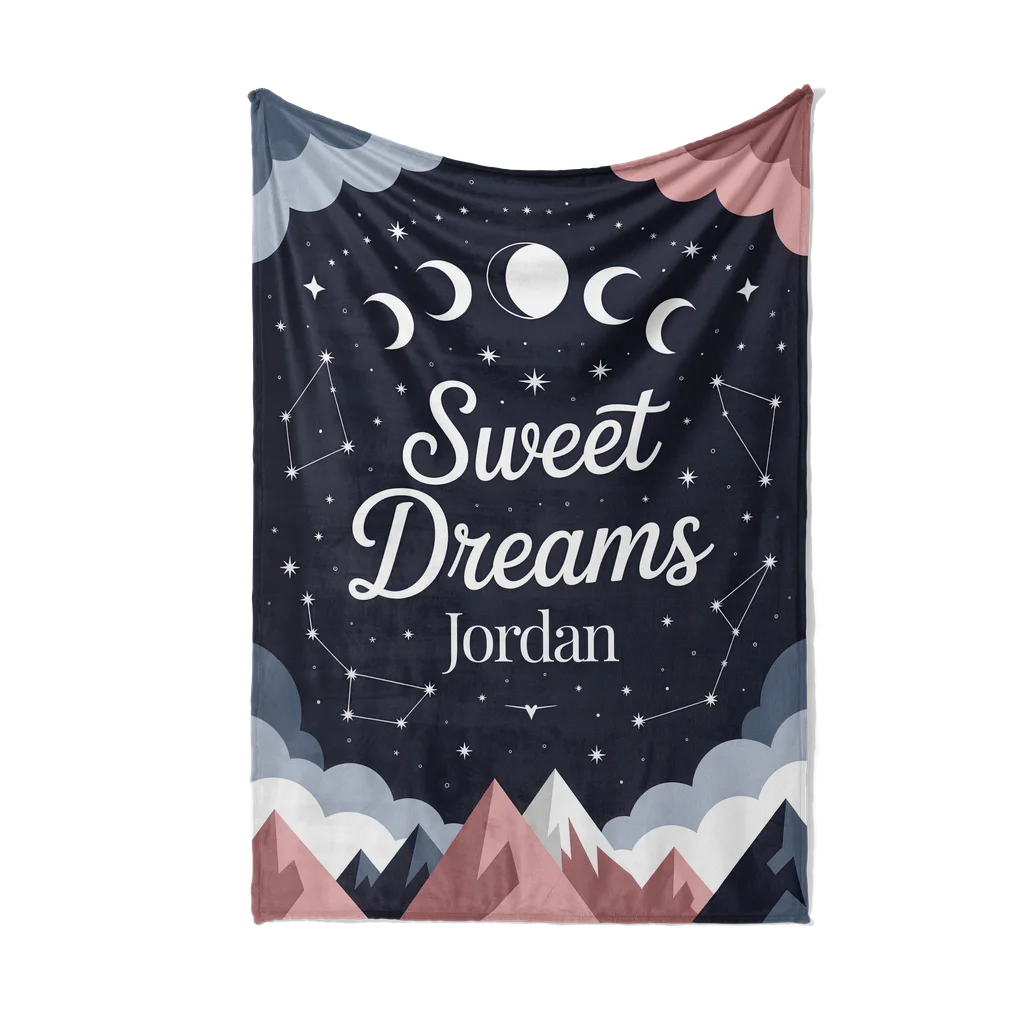 Sweet Dreams Personalized Plush Blanket