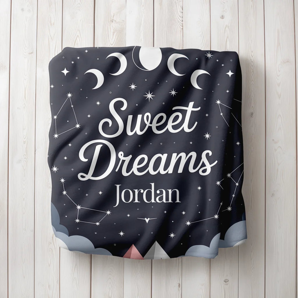 Sweet Dreams Personalized Plush Blanket