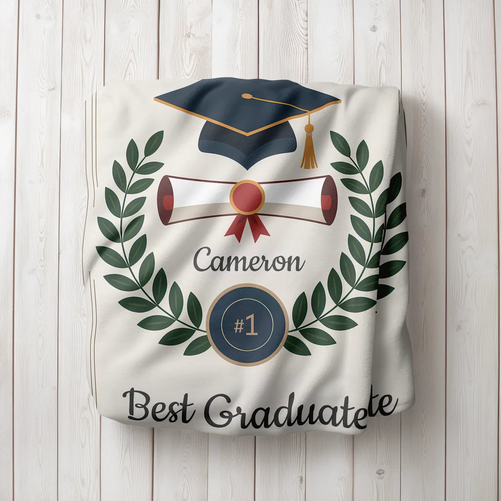 Graduation Achievement Personalized Plush Blanket