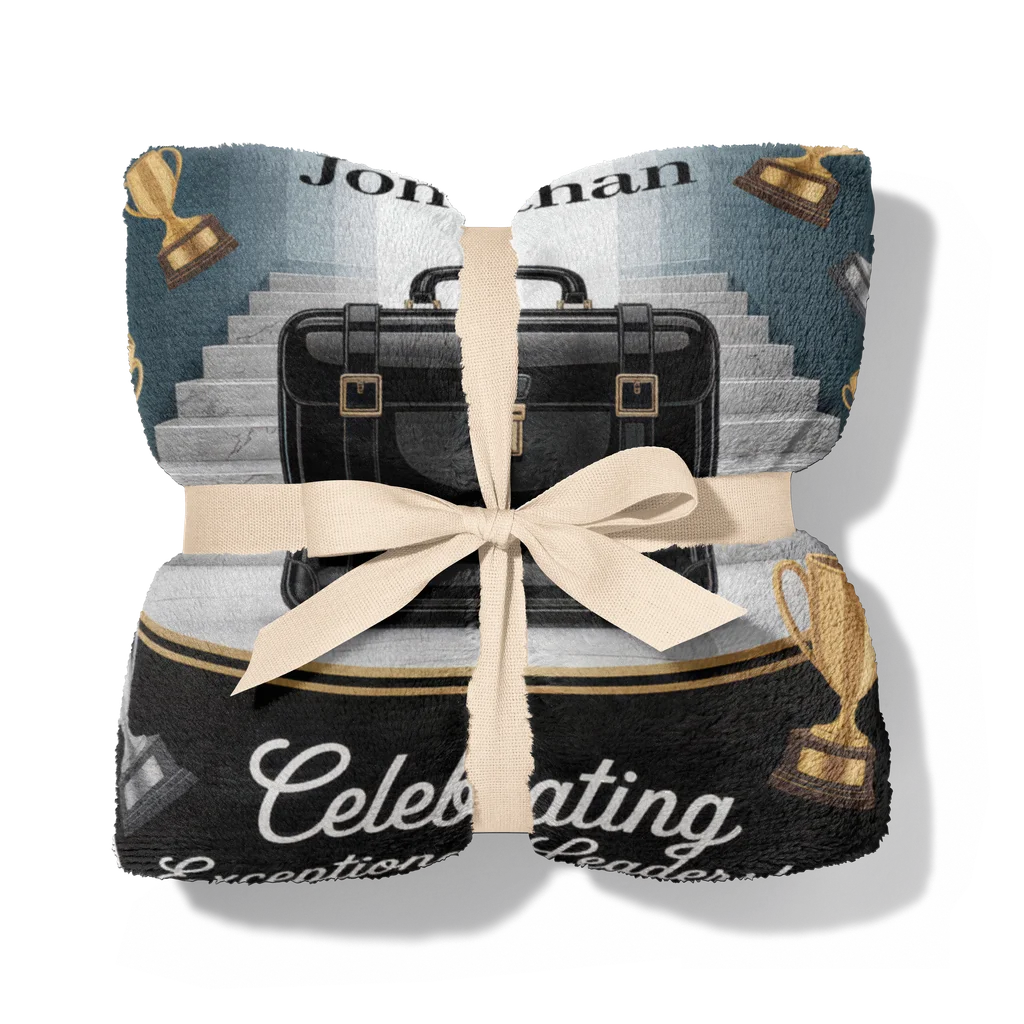 Men's Executive Promotion Achievement Personalized Plush Blanket