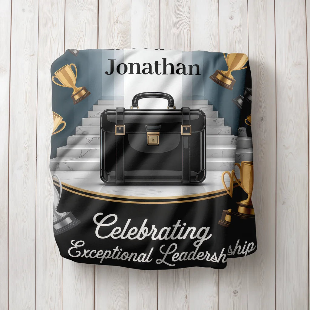 Men's Executive Promotion Achievement Personalized Plush Blanket