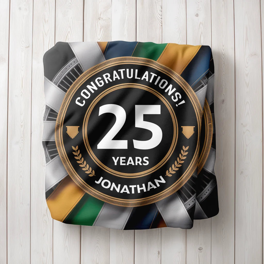 Career Milestone Achievement Personalized Plush Blanket