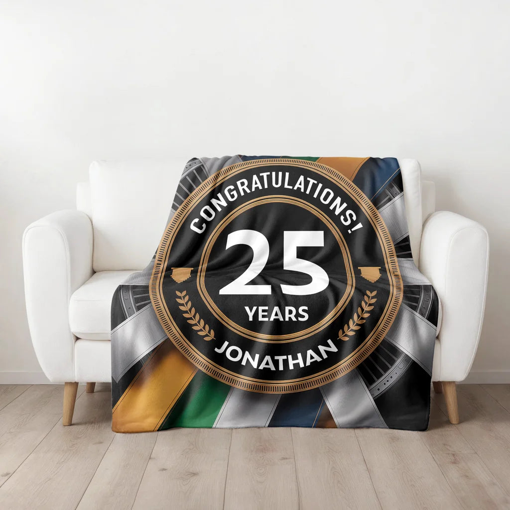 Career Milestone Achievement Personalized Plush Blanket