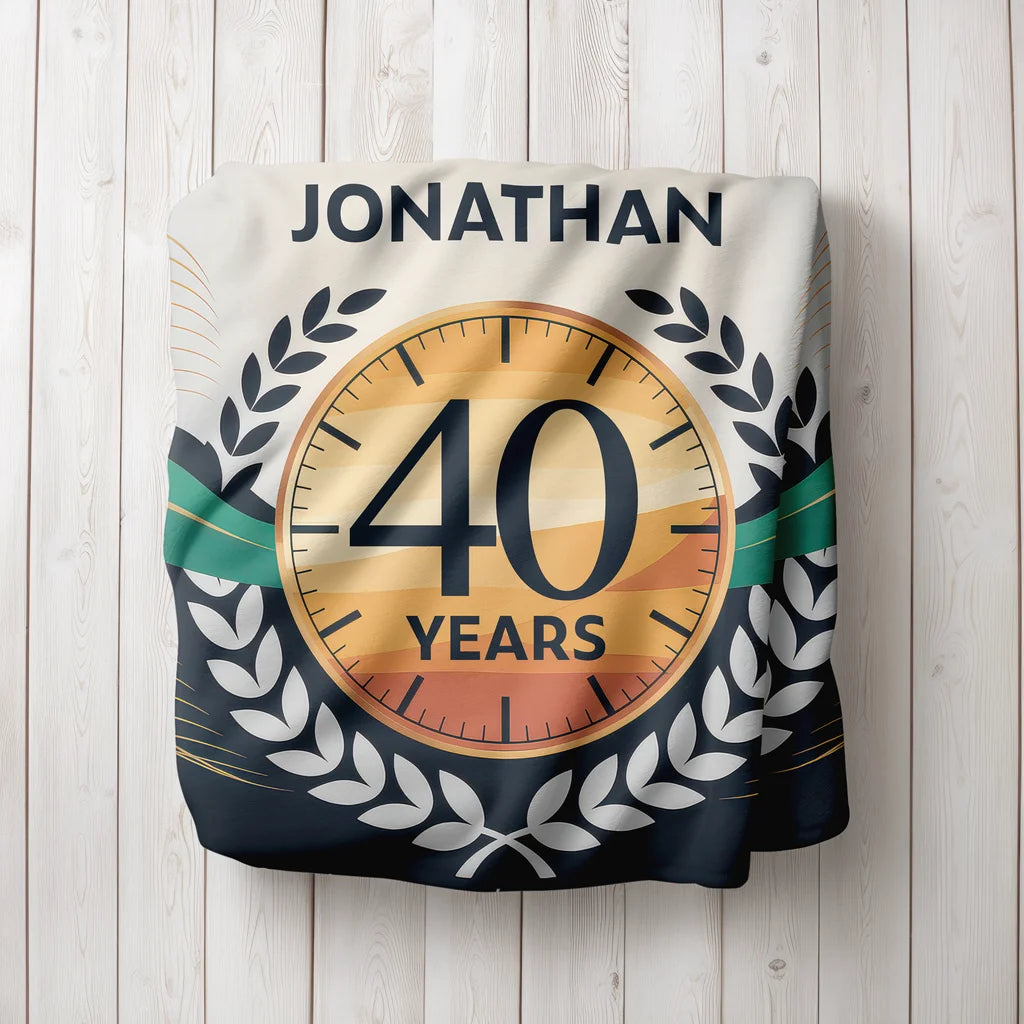 Retirement Celebration Personalized Plush Blanket