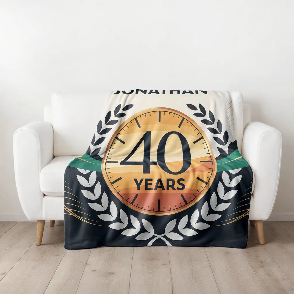 Retirement Celebration Personalized Plush Blanket