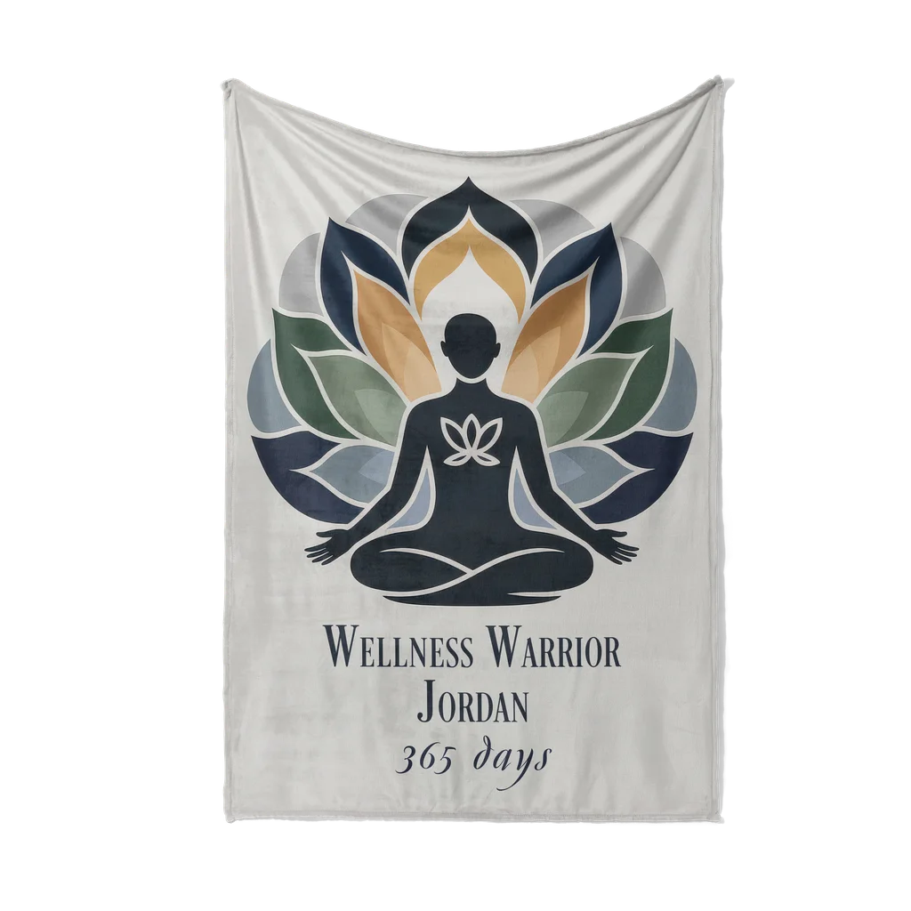 Mental Health Journey Personalized Plush Blanket