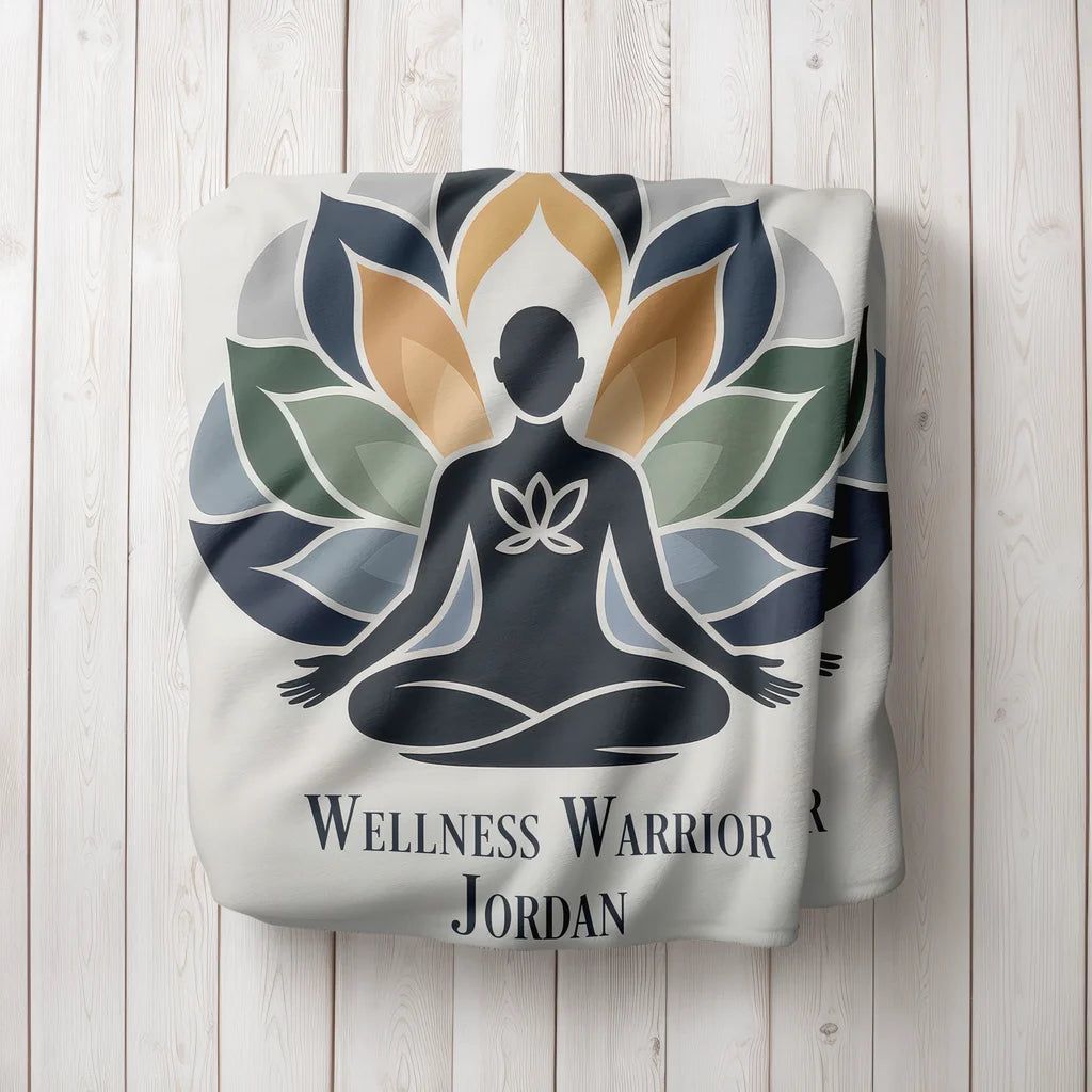 Mental Health Journey Personalized Plush Blanket