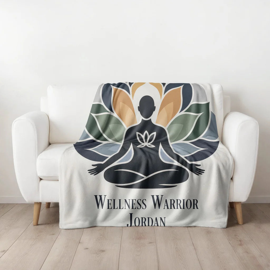 Mental Health Journey Personalized Plush Blanket