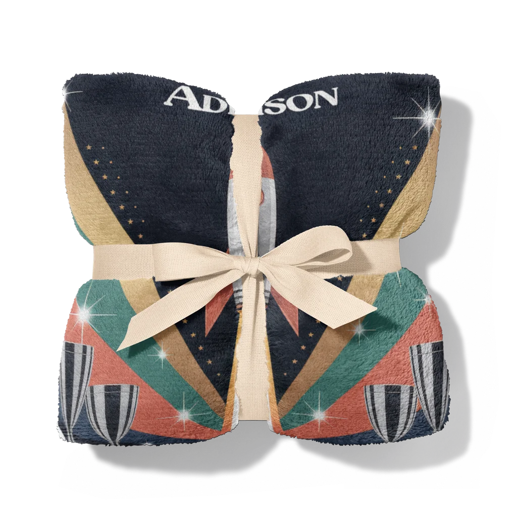 Men's Business Launch Success Personalized Plush Blanket