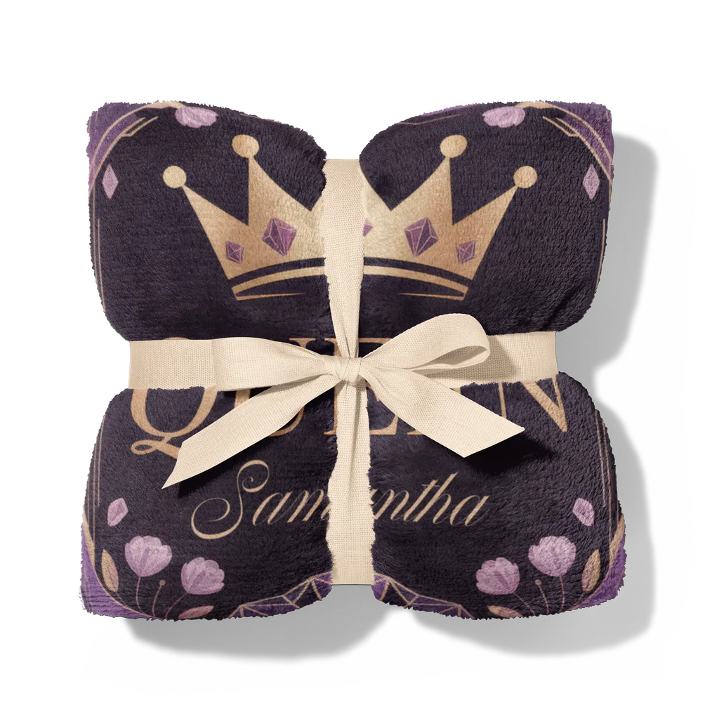Women's Inner Queen Personalized Plush Blanket