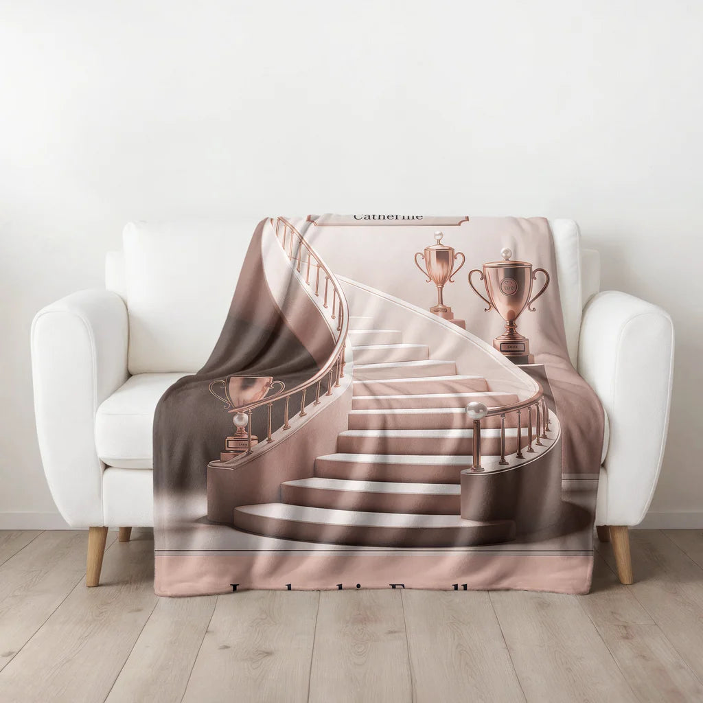 Women's Executive Promotion Achievement Personalized Plush Blanket