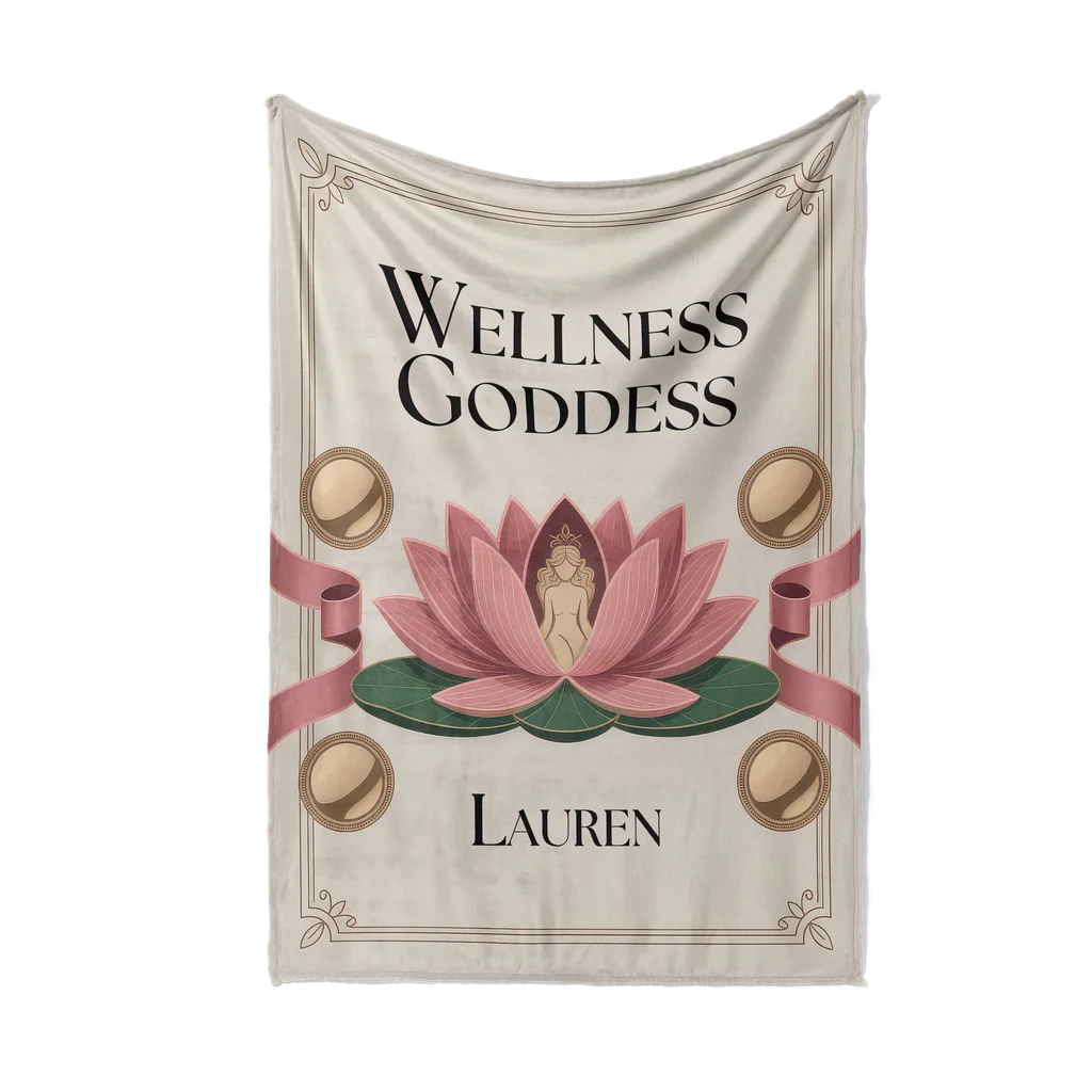 Wellness Goddess Personalized Plush Blanket