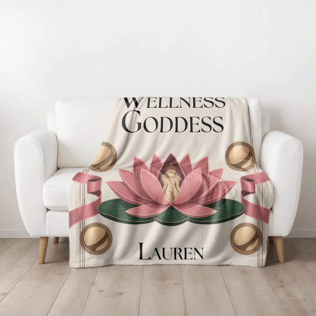 Wellness Goddess Personalized Plush Blanket