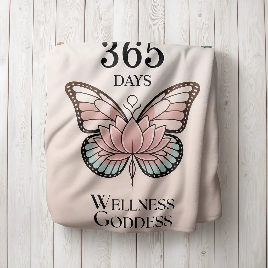 Women's Butterfly Wellness Personalized Plush Blanket