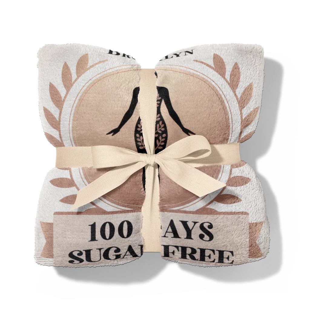 Women's Healthy Lifestyle Personalized Plush Blanket
