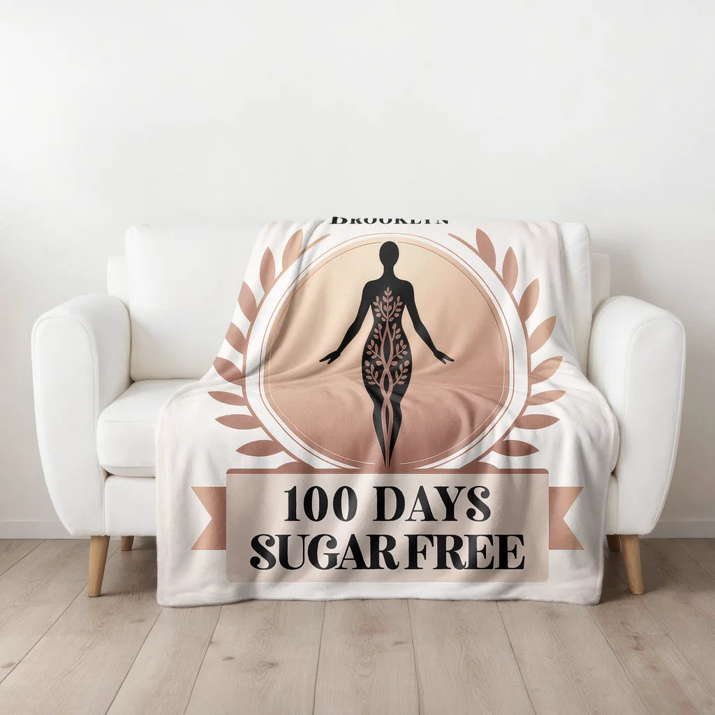 Women's Healthy Lifestyle Personalized Plush Blanket