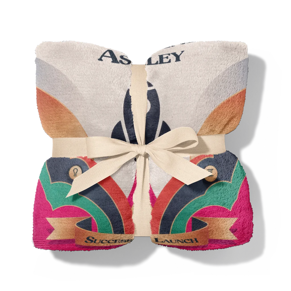 Women's Business Launch Success Personalized Plush Blanket