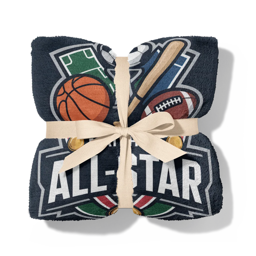 All-Star Achievement Personalized Plush Blanket