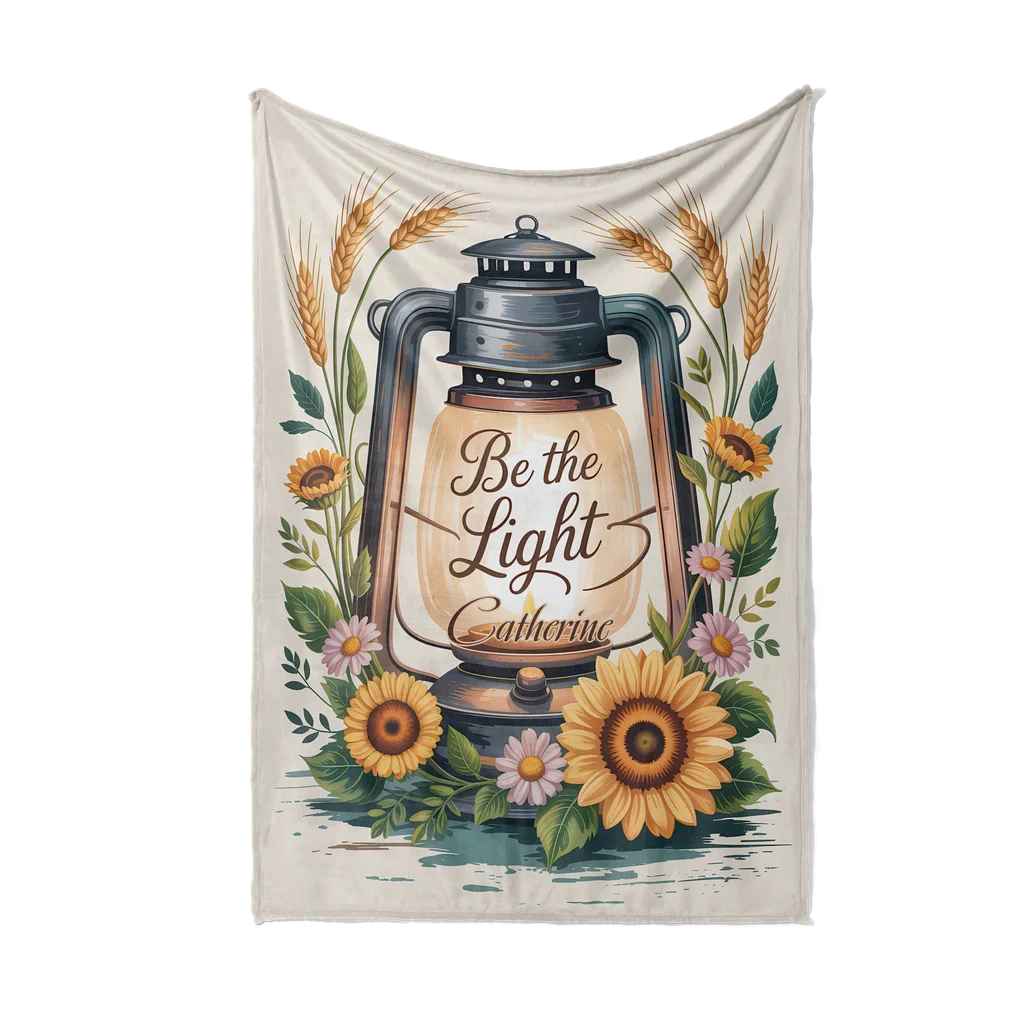 Be The Light Inspiring Personalized Plush Blanket