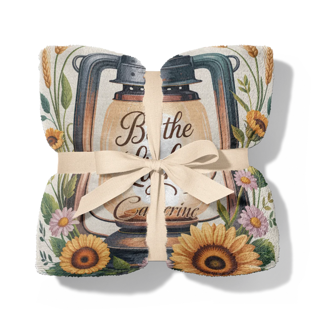 Be The Light Inspiring Personalized Plush Blanket