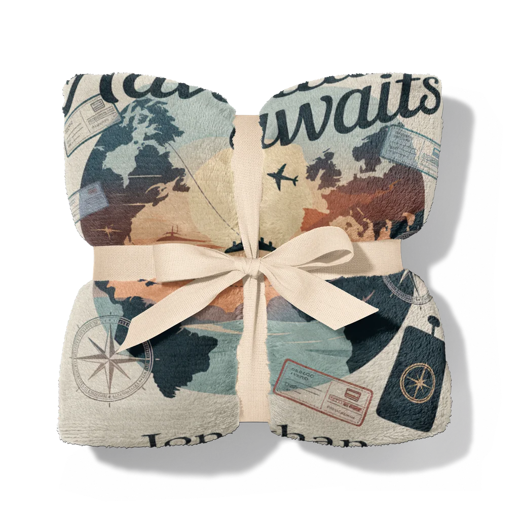 Adventure Lover Personalized Plush Blanket