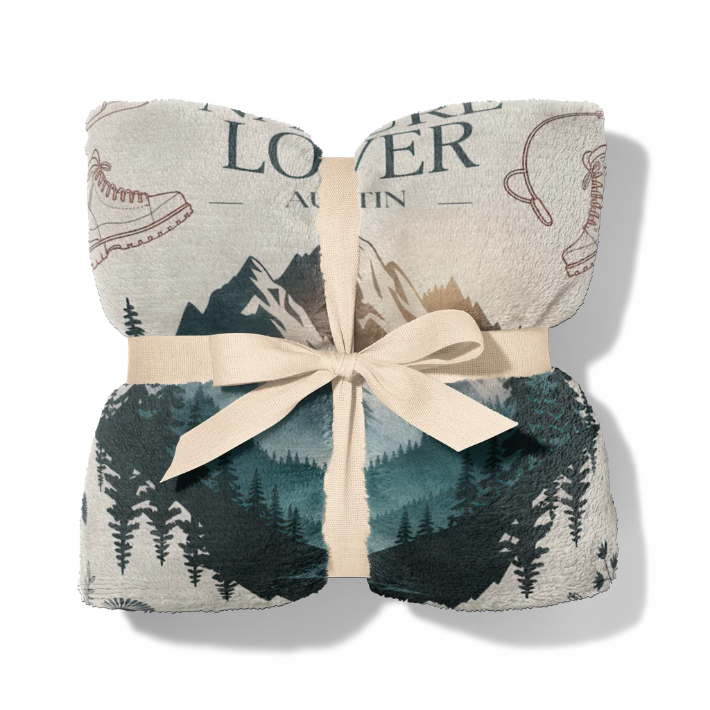 Nature Lover Personalized Plush Blanket