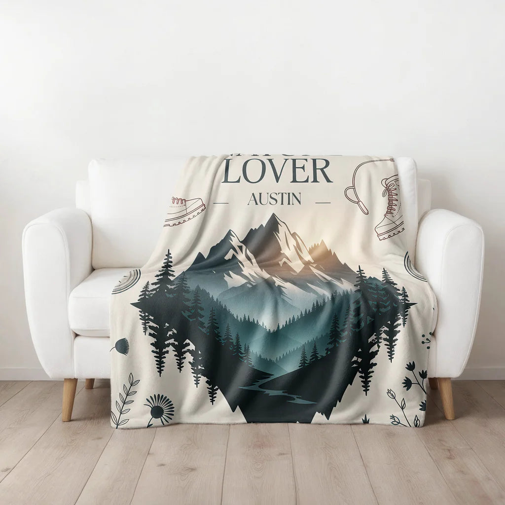 Nature Lover Personalized Plush Blanket
