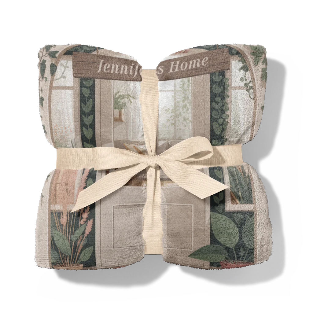 Cozy Home Personalized Plush Blanket