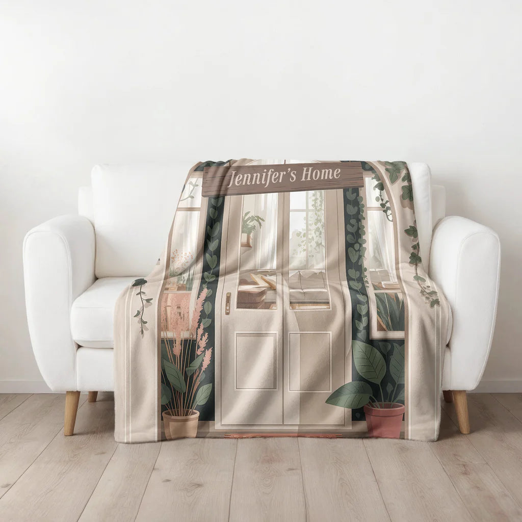 Cozy Home Personalized Plush Blanket