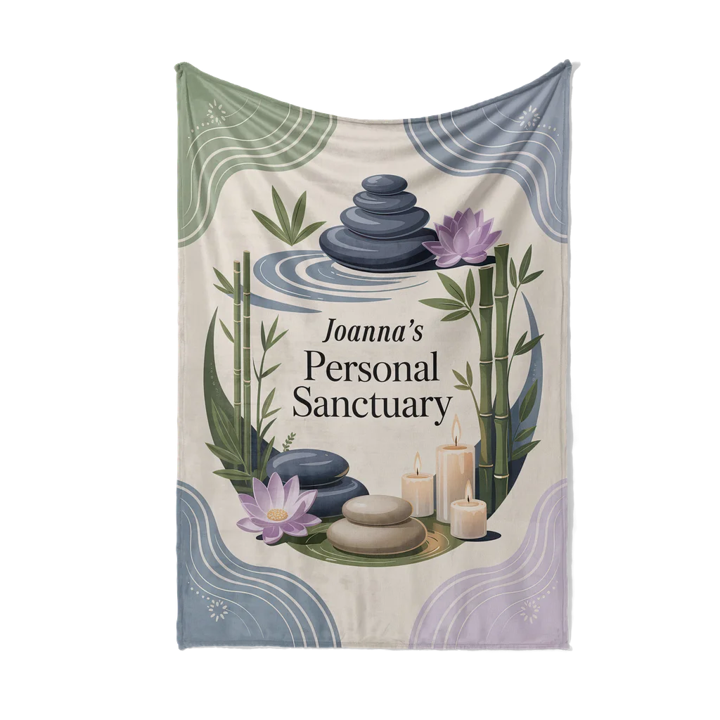 Personal Sanctuary Personalized Plush Blanket