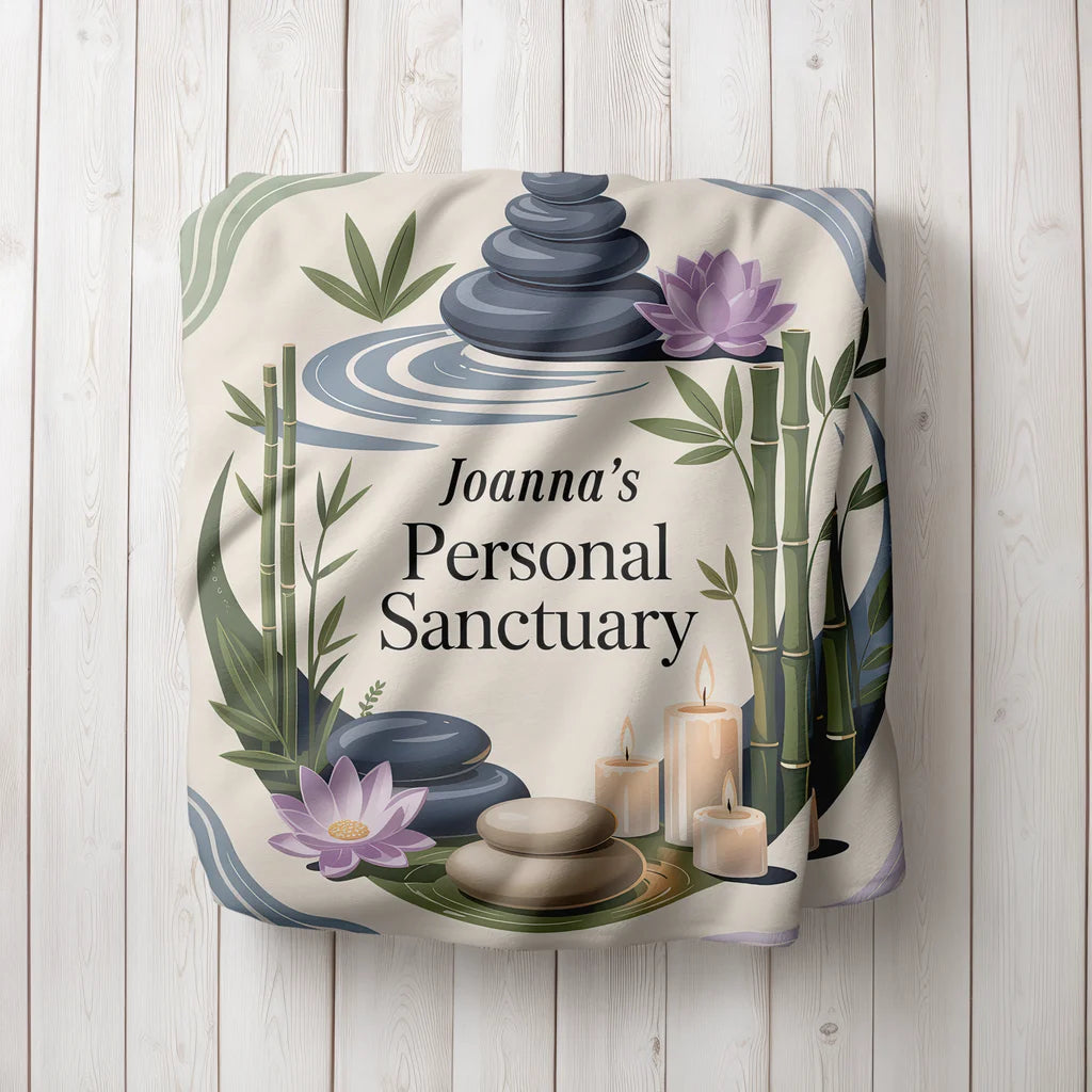 Personal Sanctuary Personalized Plush Blanket