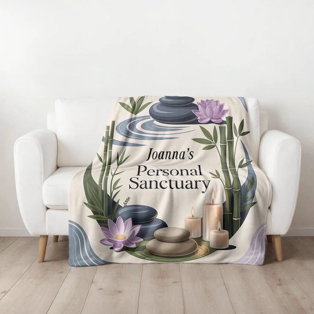 Personal Sanctuary Personalized Plush Blanket