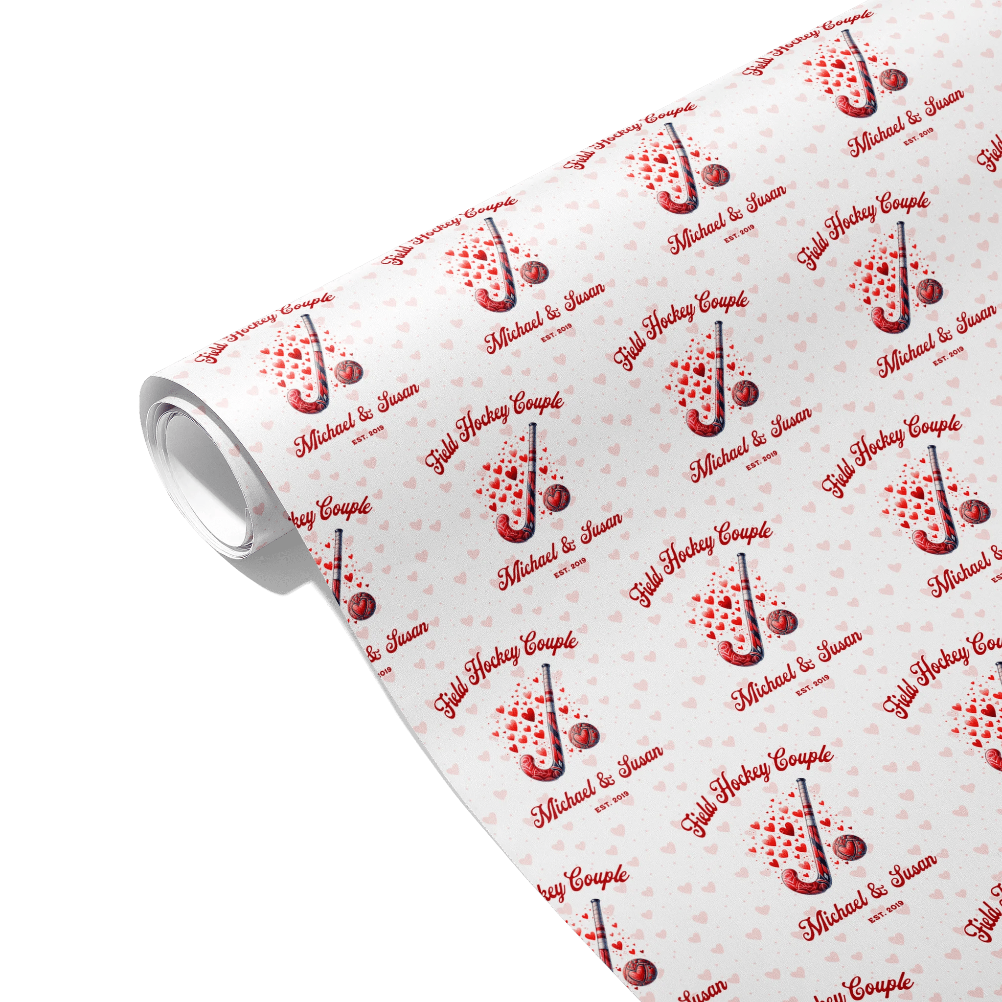 Hockey Hugs Gift Wrapping Paper