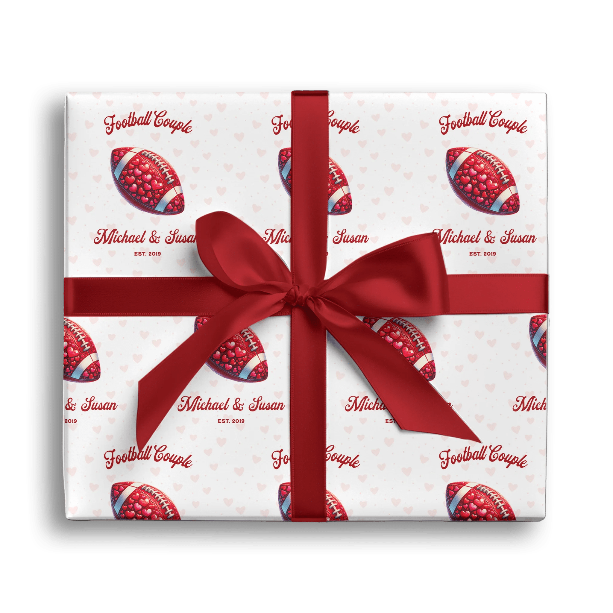 Cupid’s Kickoff Gift Wrapping Paper