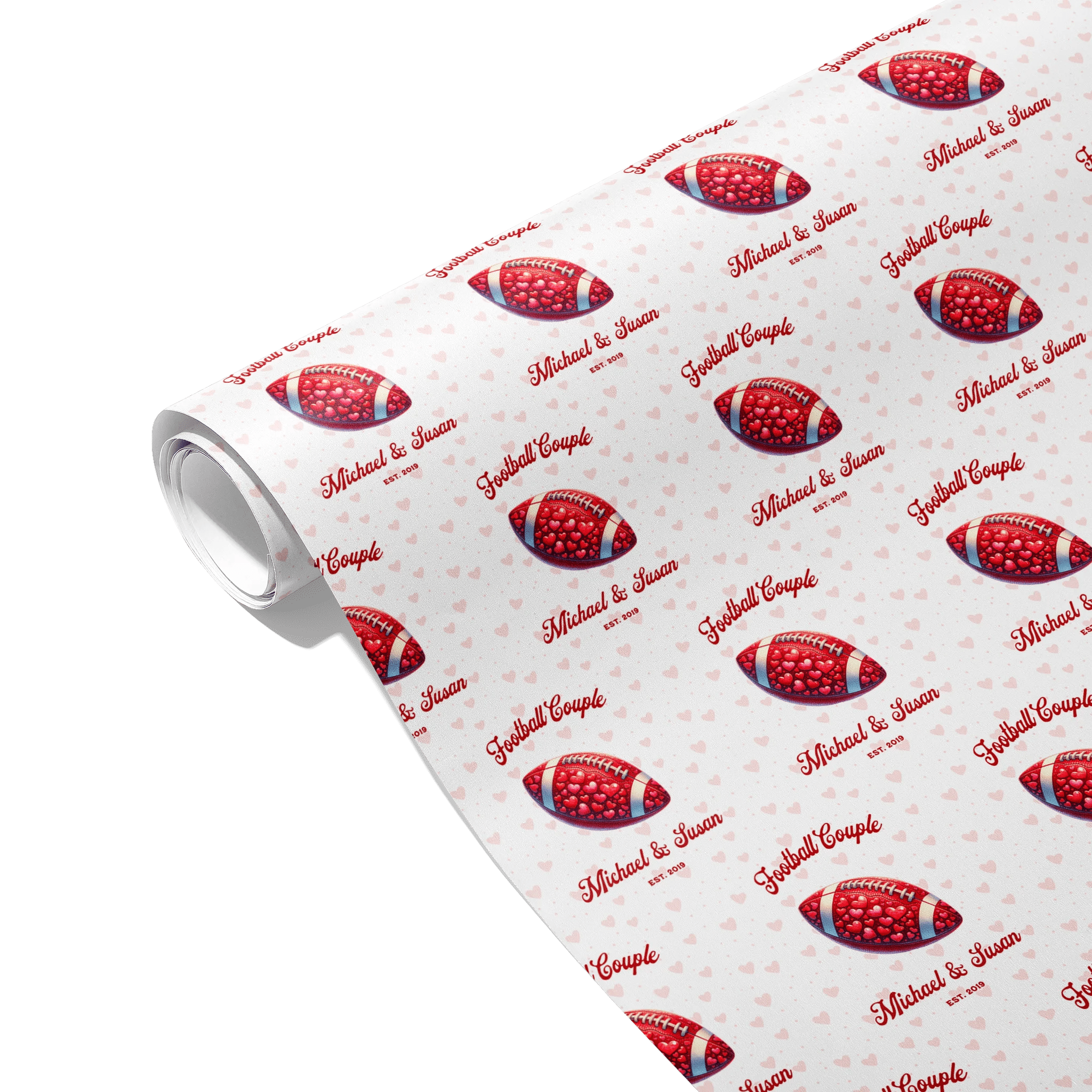 Cupid’s Kickoff Gift Wrapping Paper