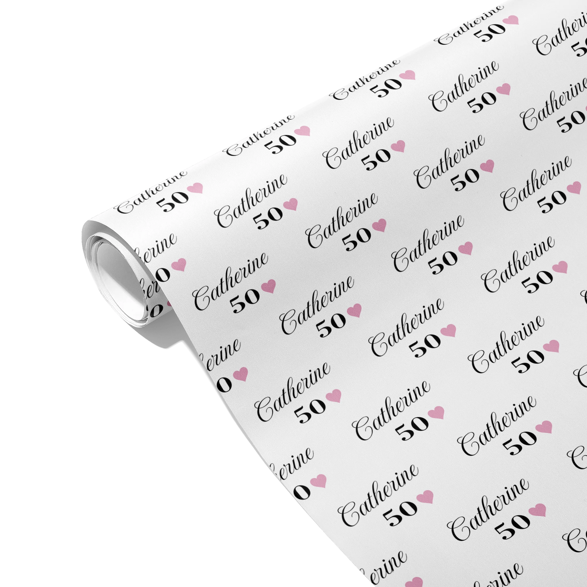 Pink Heart Celebration Gift Wrapping Paper