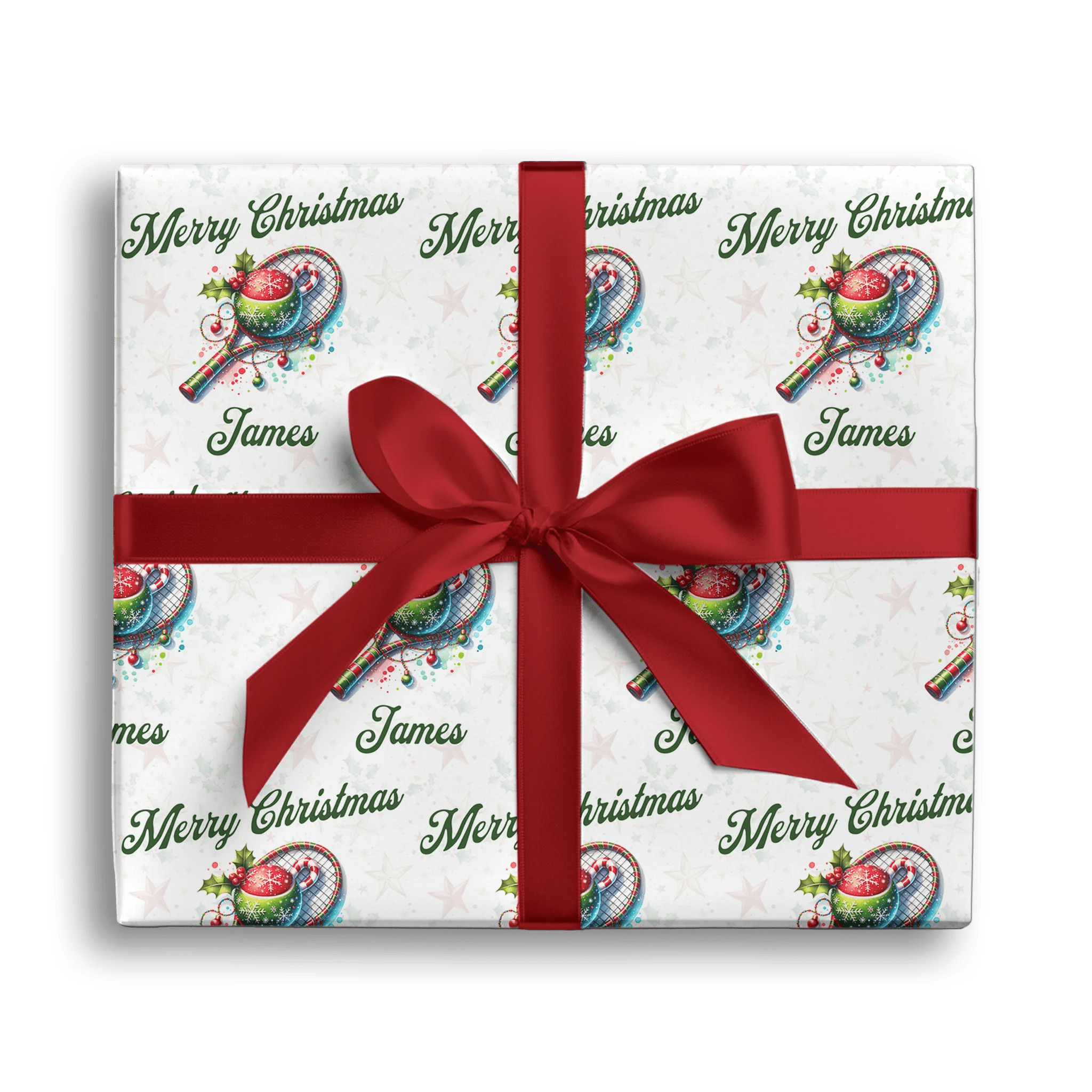 Festive Match Point Gift Wrapping Paper