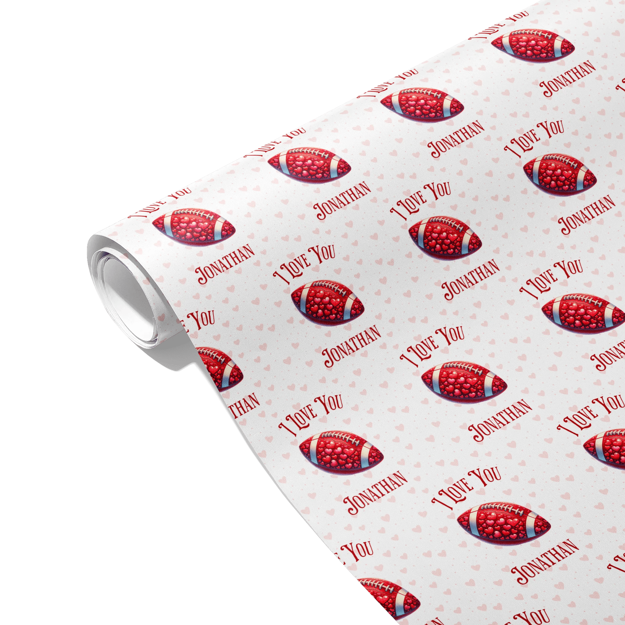 Heartfelt Touchdown Gift Wrapping Paper