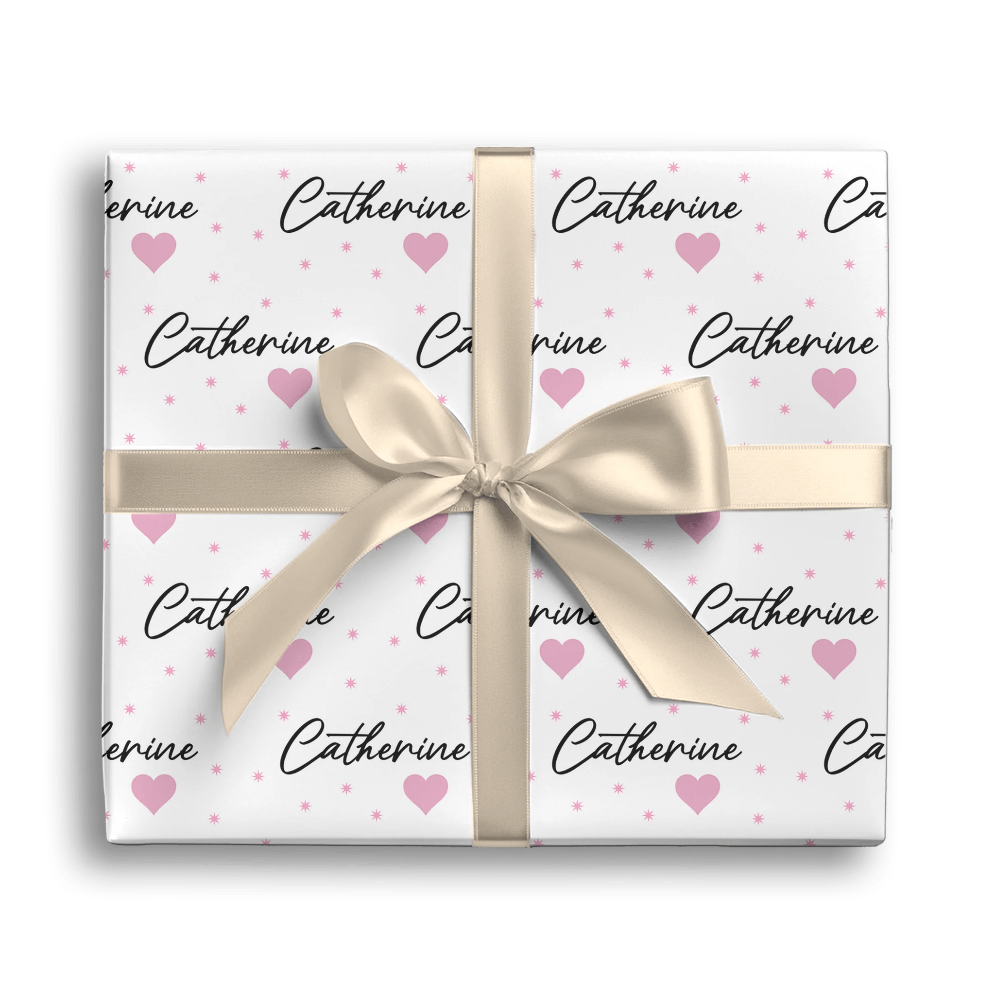 Heartfelt And Simple Gift Wrapping Paper