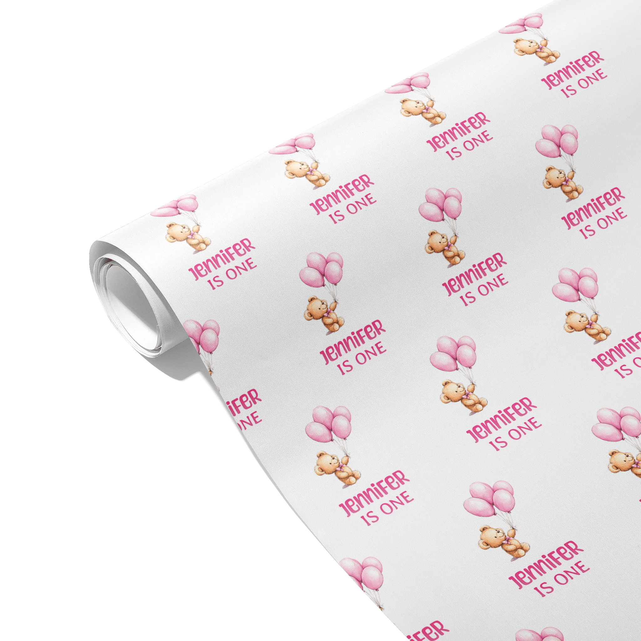 Pink Balloons Joy Gift Wrapping Paper