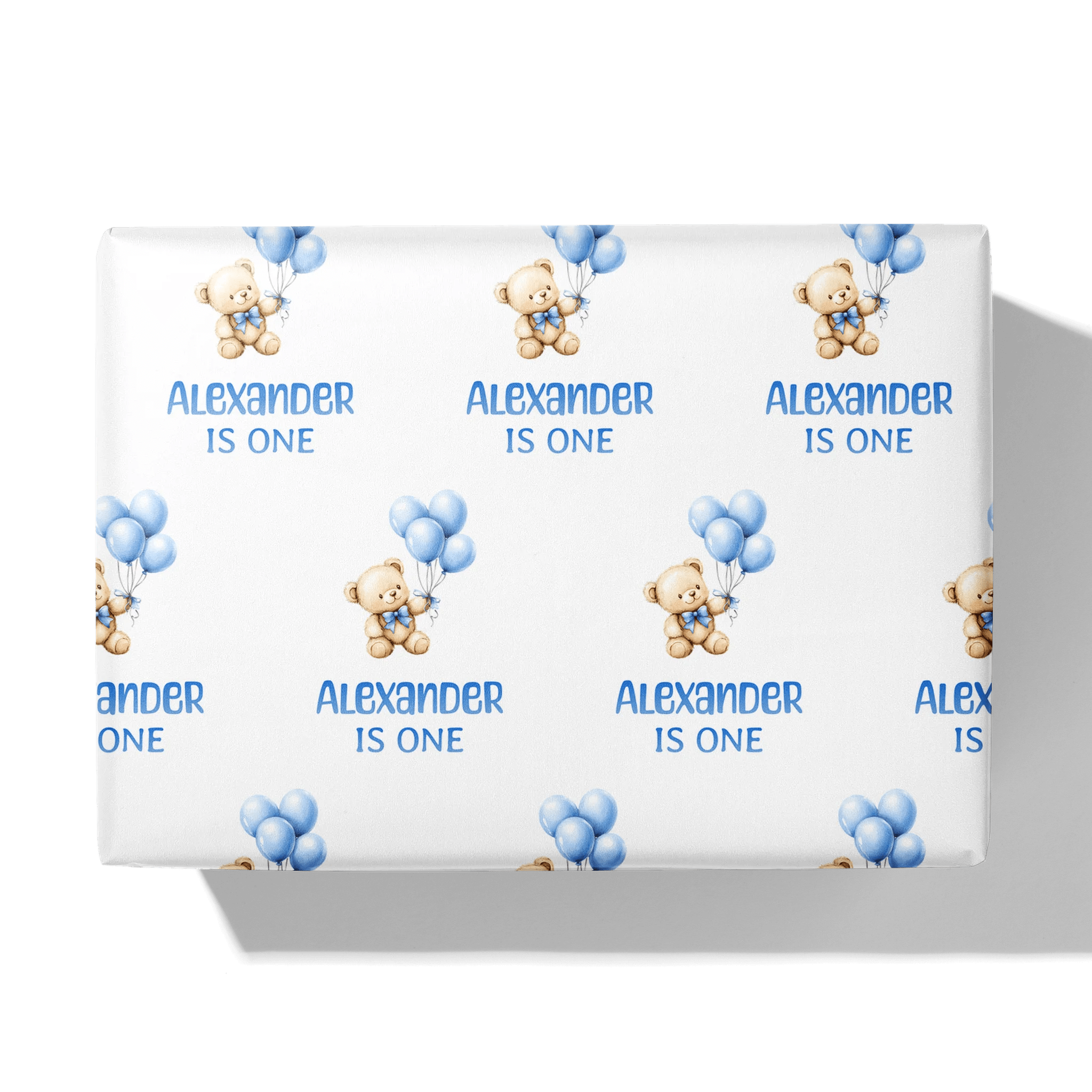 Blue Balloons Happiness Gift Wrapping Paper