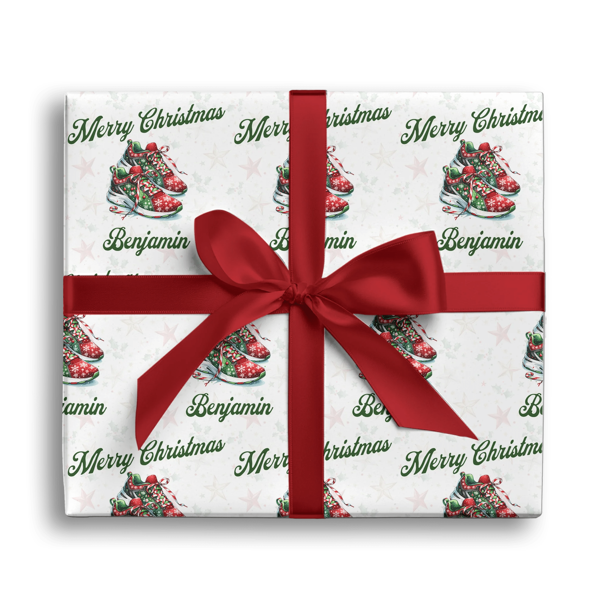 Santa’s Sneaker Stash Gift Wrapping Paper